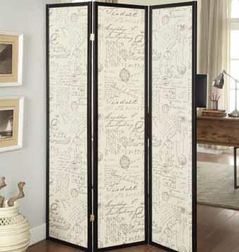 900074 3-Panel Room Divider by Coaster